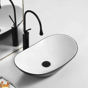 Chậu lavabo thuyền đen VA-LB44