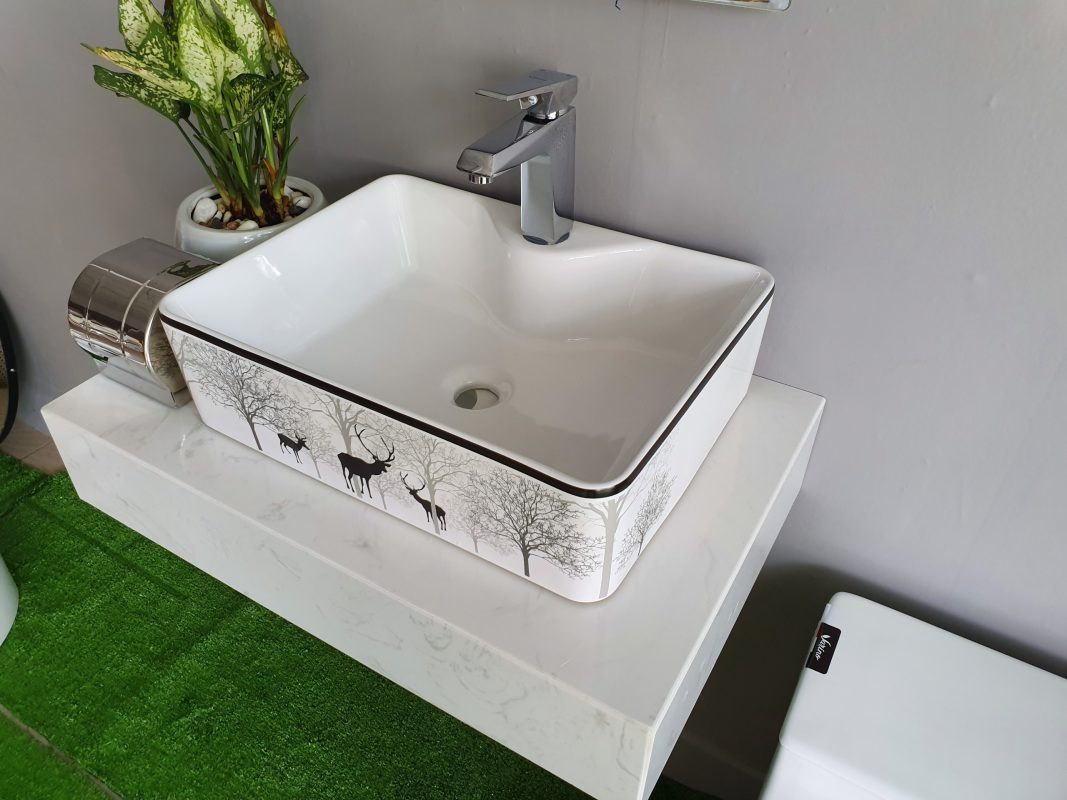 Chậu lavabo con hươu VA-LB09