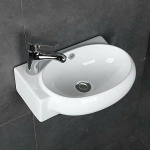 Lavabo nhỏ mini góc treo tường