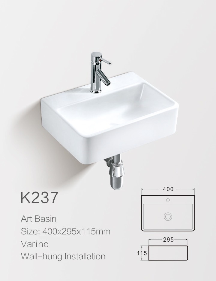 Kích thước lavabo nhỏ treo tường Varino VA-K237