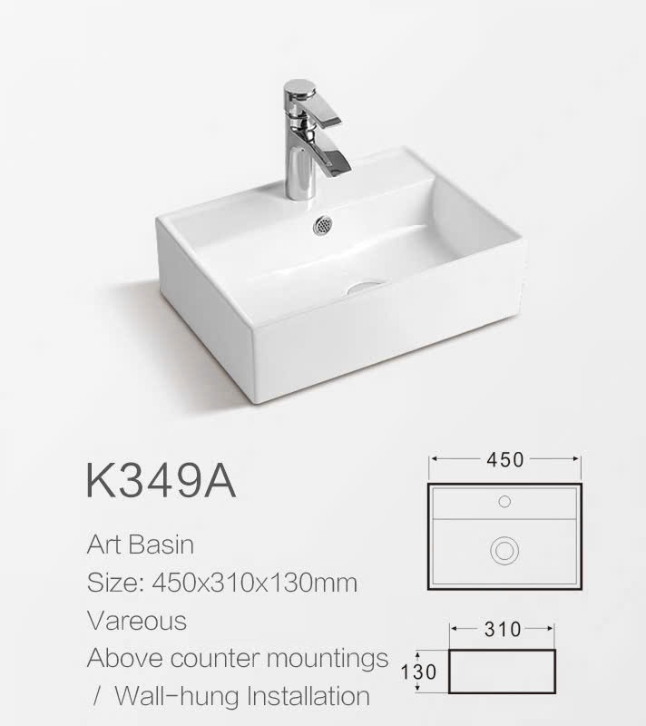 Kích thước lavabo k349a