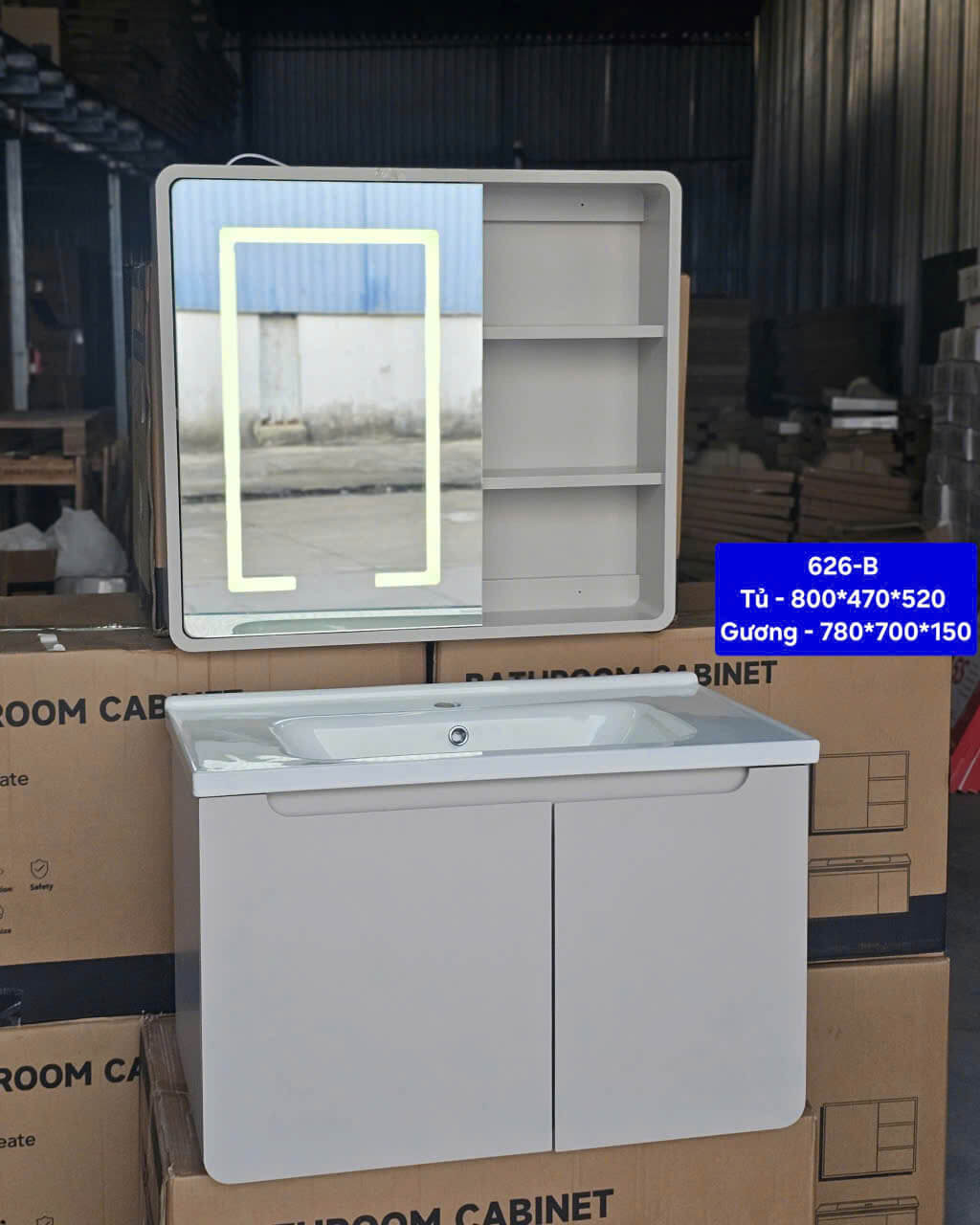 Tủ lavabo nhựa pvc 625B